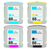 HP 88XL INK / INKJET Cartridge Set Black Cyan Yellow Magenta High Yield
