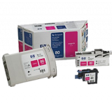 ~Brand New Original HP C4892A (HP 80) INK / INKJET Magenta Cartridge & Printhead & Cleaner Value Pack