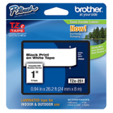 Brother TZE-251 (24mm ) Black on White label 