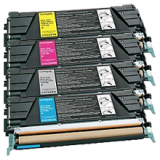 LEXMARK / IBM C5220 Laser Toner Cartridge Set Black Cyan Yellow Magenta