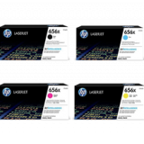 ~Brand New Original HP 656X High Yield Laser Toner Cartridge Set Black Cyan Magenta Yellow