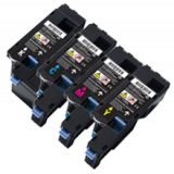 DELL C1660 Laser Toner Cartridge Set Black Cyan Yellow Magenta