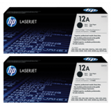 ~Brand New Original HP Q2612AD HP12AD Laser Toner Cartridge Dual Pack
