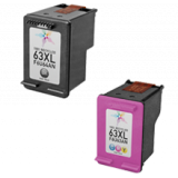 HP F6U63AN / F6U64AN (HP 63XL) High Yield INK / INKJET Cartridge Combo Pack Black Tri-Color