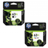 ~Brand New Original HP F6U63AN / F6U64AN (HP 63XL) High Yield INK / INKJET Cartridge Combo Pack Black Tri-Color