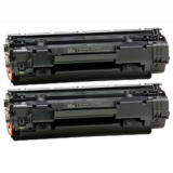 PACK of 2-HP CB436A HP36A Laser Toner Cartridge