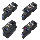DELL E525W Laser Toner Cartridge Set Black Cyan Magenta Yellow