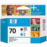 ~Band New Original HP C9404A (70) Printhead Matte Black and Cyan