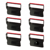 VERIFONE CRM0023BR Ribbons 6-PACK Black / Red