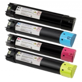 DELL 5130CDN High Yield Laser Toner Cartridge Set Black Cyan Yellow Magenta