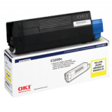 ~Brand New Original OKIDATA 43034801 Laser Toner Cartridge Yellow