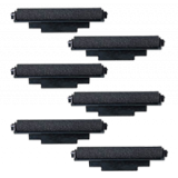 Casio IR-72 INK ROLLER Ribbons 6-PACK Black