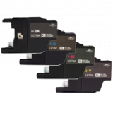 BROTHER LC75 High Yield INK / INKJET Cartridge SET Black Cyan Magenta Yellow