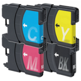 BROTHER LC65 INK / INKJET Cartridge Set Black Cyan Yellow Magenta