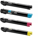 XEROX 7800 Laser Toner Cartridge Set Black Cyan Yellow Magenta High Yield