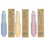 ~Brand New Original KONICA MINOLTA TN510 Laser Toner Cartridge Color Set Cyan Yellow Magenta