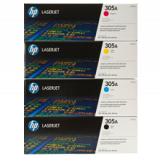 ~Brand New Original HP CP1215 Laser Toner Cartridge Set Black Cyan Yellow Magenta