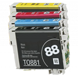 EPSON T088 INK / INKJET Cartridge Set Black Cyan Yellow Magenta